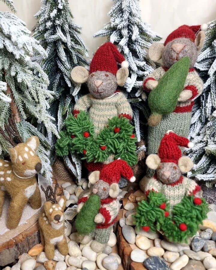 ratones navideños